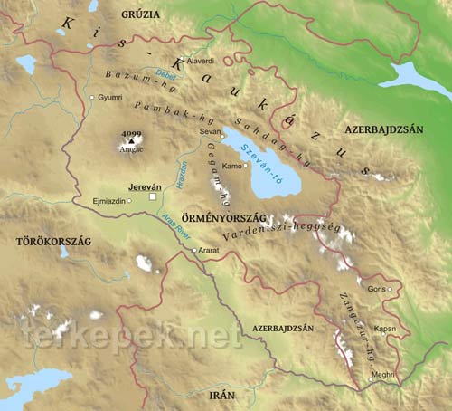 Örményország domborzata és vízrajza